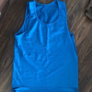 LULULEMON MENS SMALL METAL VENT TANK TOP BLUE
